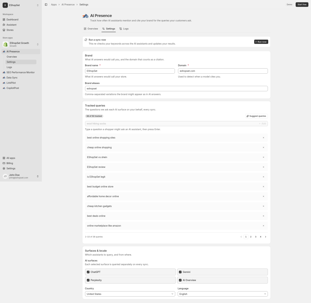 Brand, queries, and surfaces