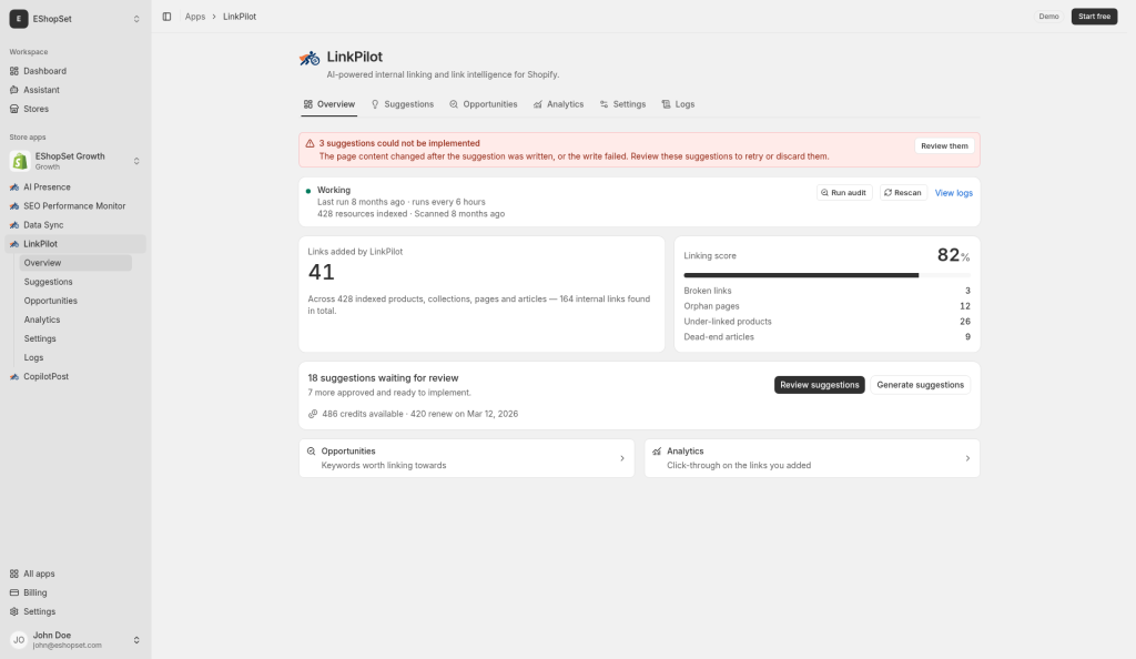 Link Pilot screenshot