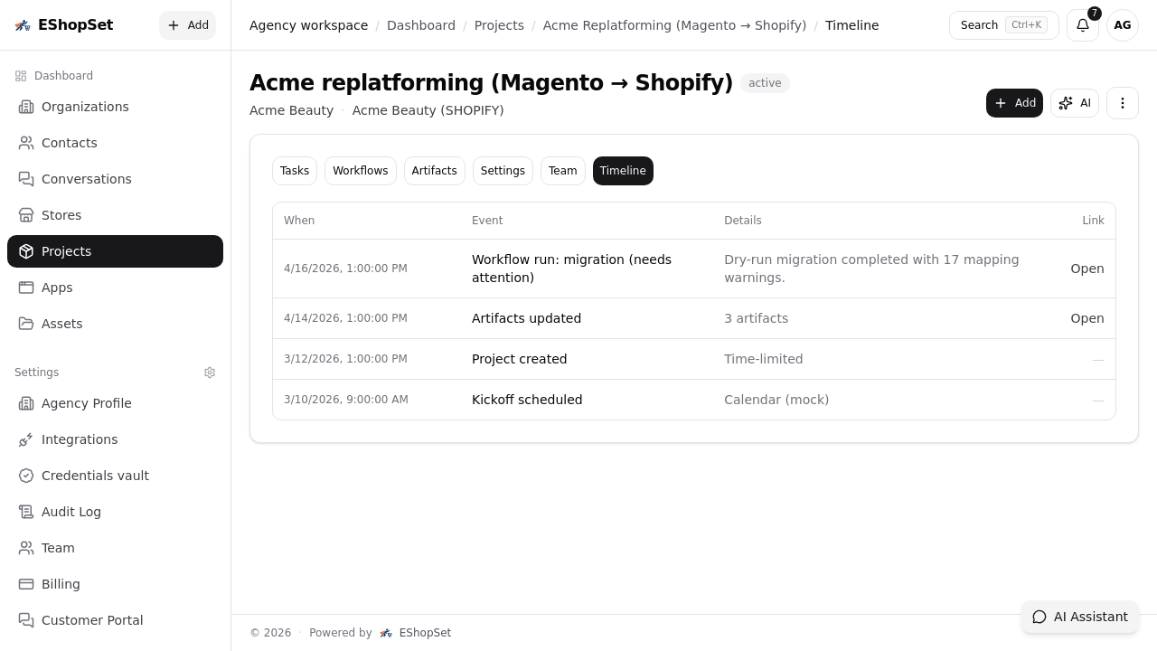 Cross-team coordination for changes