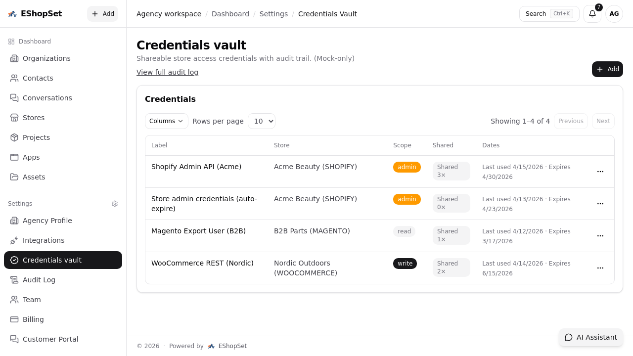Technical context without over-sharing